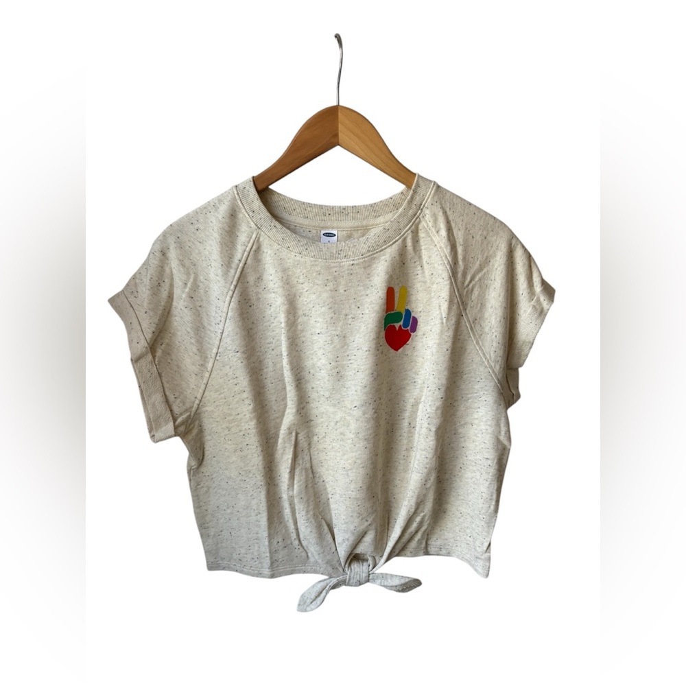 Old Navy || Loose Tie-Hem SS Sweatshirt